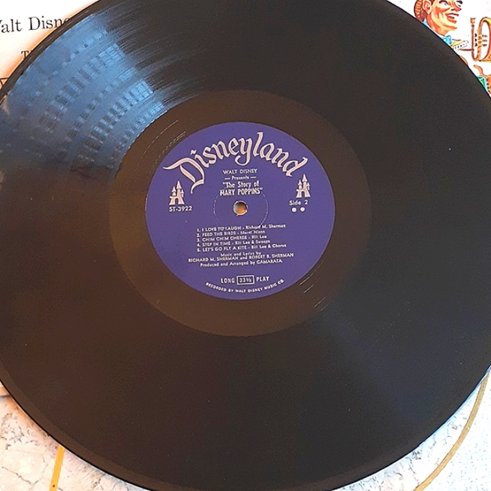 Vintage Walt Disney 1964 Mary Poppins storybook /33 1/2 vinyl record - Picture 15 of 16
